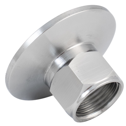 Stainless - 1.5 in. T.C. x 1/2 in. BSPT Female