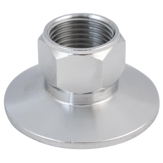 Stainless - 1.5 in. T.C. x 1/2 in. BSPT Female