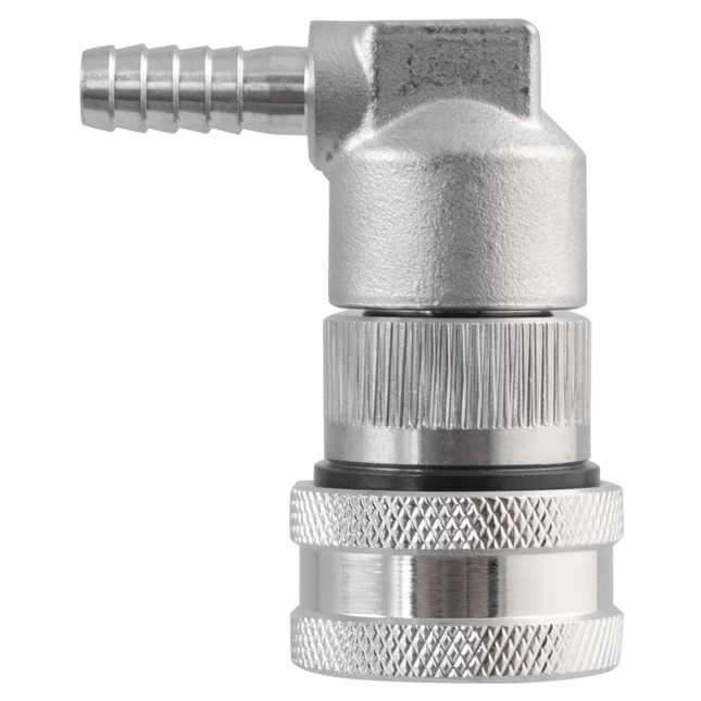 Ball Lock Quick Disconnect (QD) Bev Out (Stainless) - Barbed