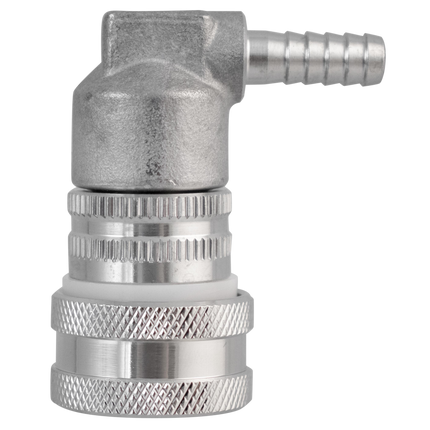 Ball Lock Quick Disconnect (QD) Gas In (Stainless) - Barbed