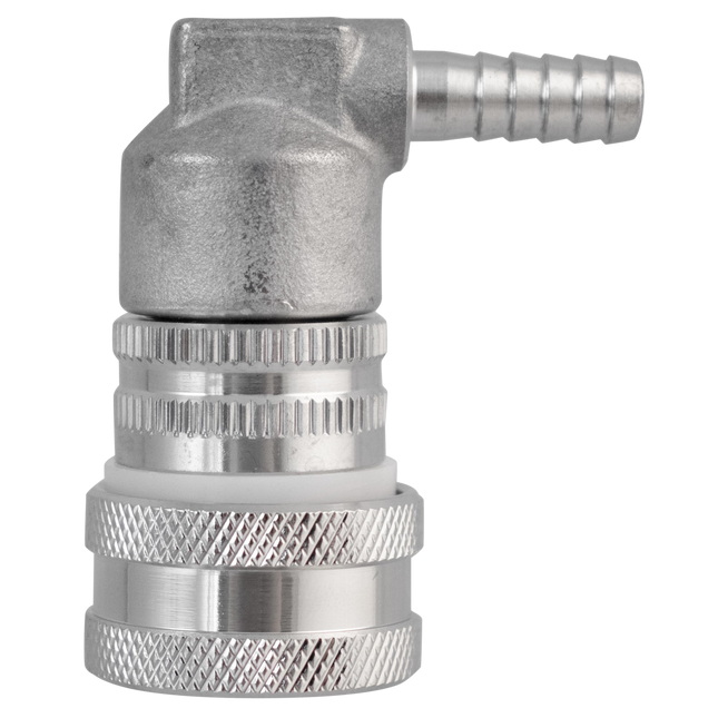 Ball Lock Quick Disconnect (QD) Gas In (Stainless) - Barbed