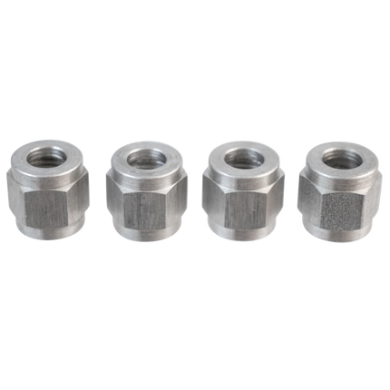 Komos - Flare Fitting - Stainless 1/4 in. Swivel Nut for 1/4 in. Barb - Pack of 4