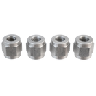 Komos - Flare Fitting - Stainless 1/4 in. Swivel Nut for 1/4 in. Barb - Pack of 4