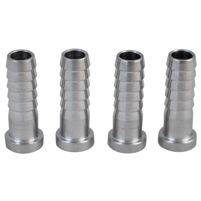 Komos - Flare Fitting - Stainless 1/4 in. Barb - Pack of 4
