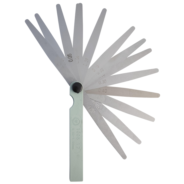 Feeler Gauge for Mill Gap Settings - 17 Blade (0.02-1mm)