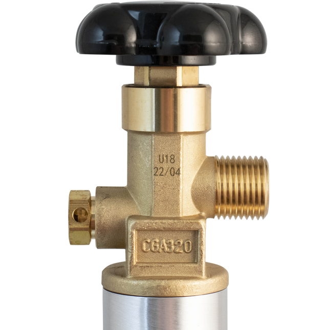 5 lb CO2 Tank | Premium Aluminum | New | CGA320 Valve | US DOT Approved