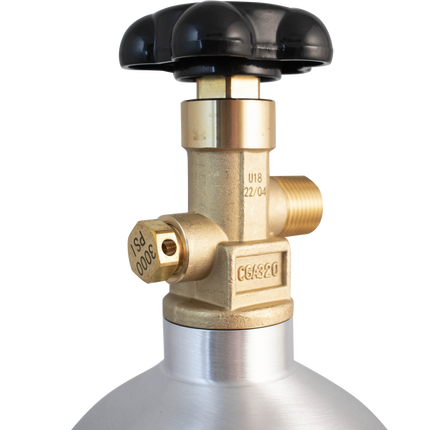 5 lb CO2 Tank | Premium Aluminum | New | CGA320 Valve | US DOT Approved
