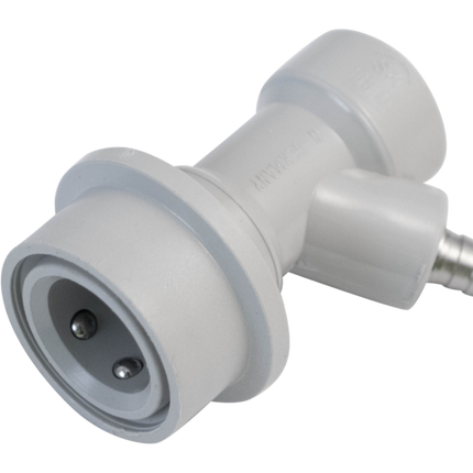 Komos - Ball Lock Quick Disconnect (QD) - Gas In (GRAY) - CM Becker - Barb
