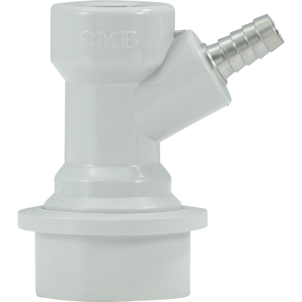 Komos - Ball Lock Quick Disconnect (QD) - Gas In (GRAY) - CM Becker - Barb