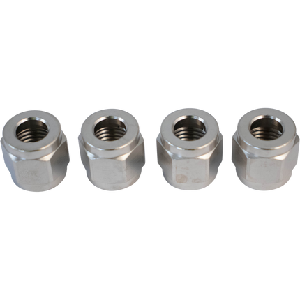 Komos - Flare Fitting - 1/4 in. Swivel Nut for 1/4 in. Barb - Pack of 4