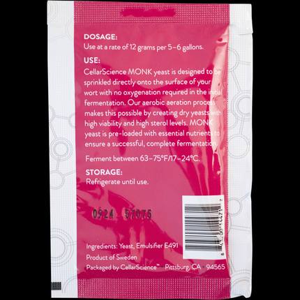 CellarScience - Dry Yeast - MONK Belgian Abbey Ale - PLACEHOLDER