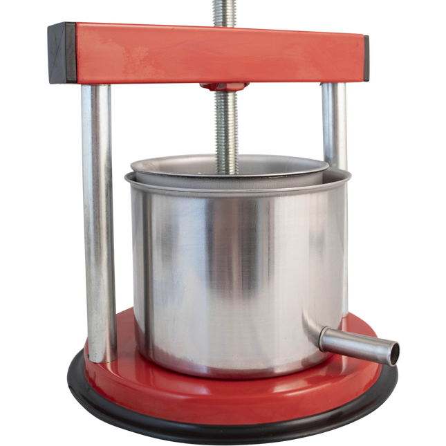 Palumbo - Small Fruit Press - Red "Tommy" - Enameled & Stainless Steel