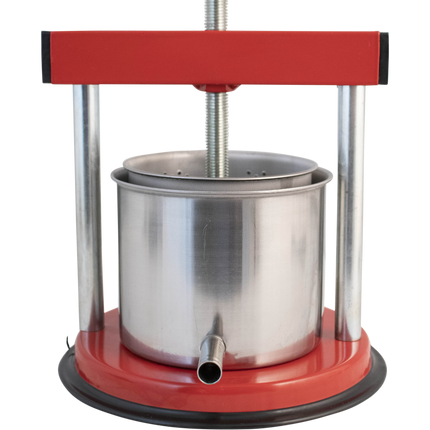 Palumbo - Small Fruit Press - Red "Tommy" - Enameled & Stainless Steel
