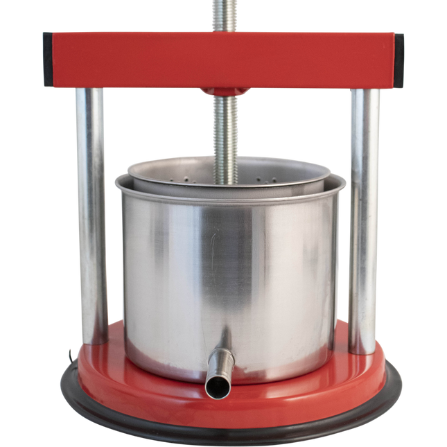 Palumbo - Small Fruit Press - Red "Tommy" - Enameled & Stainless Steel