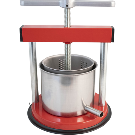Palumbo - Small Fruit Press - Red "Tommy" - Enameled & Stainless Steel