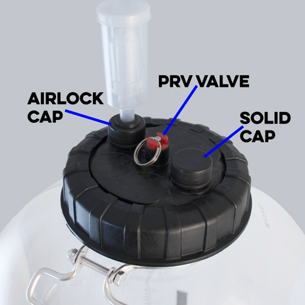 FermZilla - Replacement Lid Cap - Airlock Cap w/ Hole & Grommet