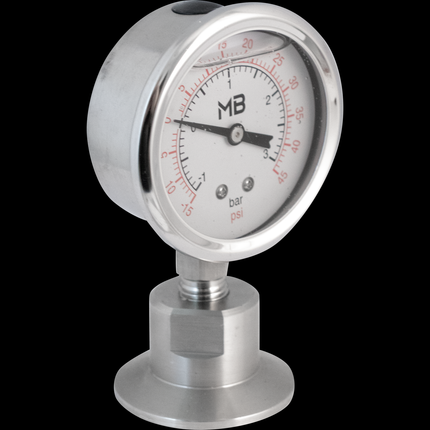 MB - Replacement Part - Pressure/Vacuum Gauge 1.5" T.C. (Oil Filled)