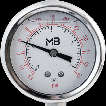 MB - Replacement Part - Pressure/Vacuum Gauge 1.5" T.C. (Oil Filled)