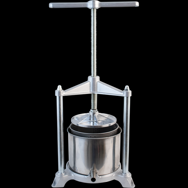 Medium Food Press | Fruit | Cheese | Butter | 14 cm x 12.7 cm | Stainless Steel Basket and Basin