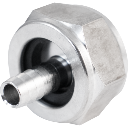 Komos - Stainless 1/4 in. Tailpiece, Hex Nut and Gasket