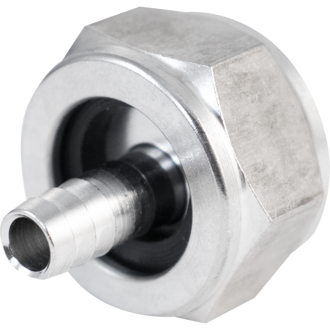 Komos - Stainless 1/4 in. Tailpiece, Hex Nut and Gasket