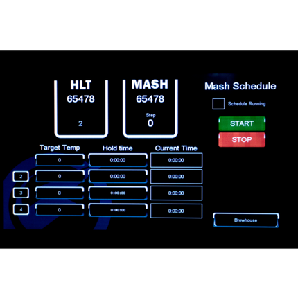 MB - Touch Screen Control Panel for 7 bbl Brewing System - with Mash Rake Control