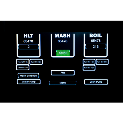 MB - Touch Screen Control Panel for 7 bbl Brewing System - with Mash Rake Control