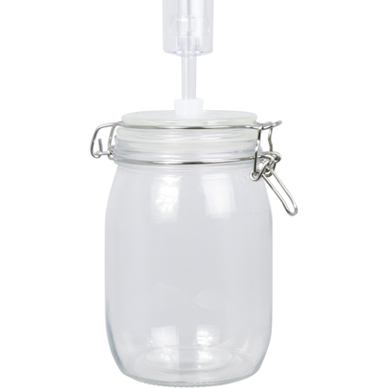 Basic Food Fermentation Kit - Flip Top Jar with Airlock - 1L / 33.8 oz
