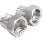 Komos - Stainless - 1/2 in. Male BSP x Female Beer Thread (5/8 in. BSP) Adapter - 2 Pack