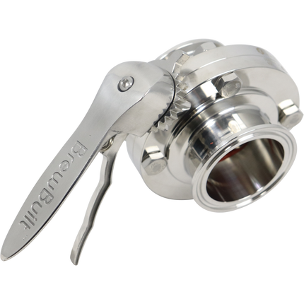 BrewBuilt - 2 in. T.C. Butterfly Valve - Polished