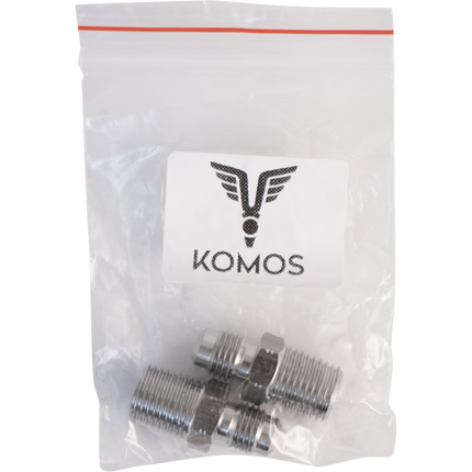 Komos - 1/4 in. MFL x 1/4 in. NPT - 2 Pack