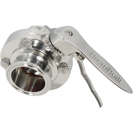 BrewBuilt - 2 in. T.C. Butterfly Valve - Polished