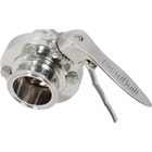 BrewBuilt - 2 in. T.C. Butterfly Valve - Polished
