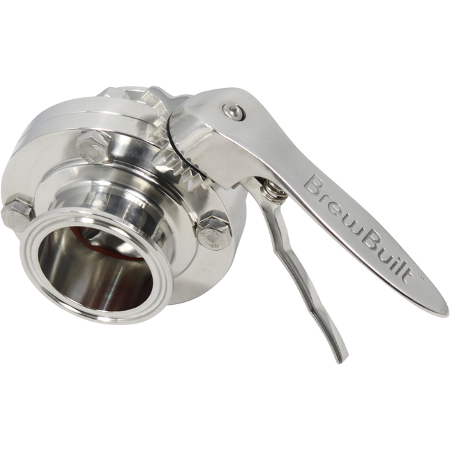BrewBuilt - 2 in. T.C. Butterfly Valve - Polished