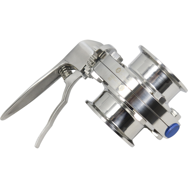 BrewBuilt - 2 in. T.C. Butterfly Valve - Polished