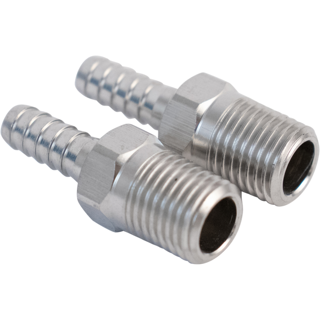 Komos - 1/4 in. NPT x 1/4 in. Barb - 2 Pack