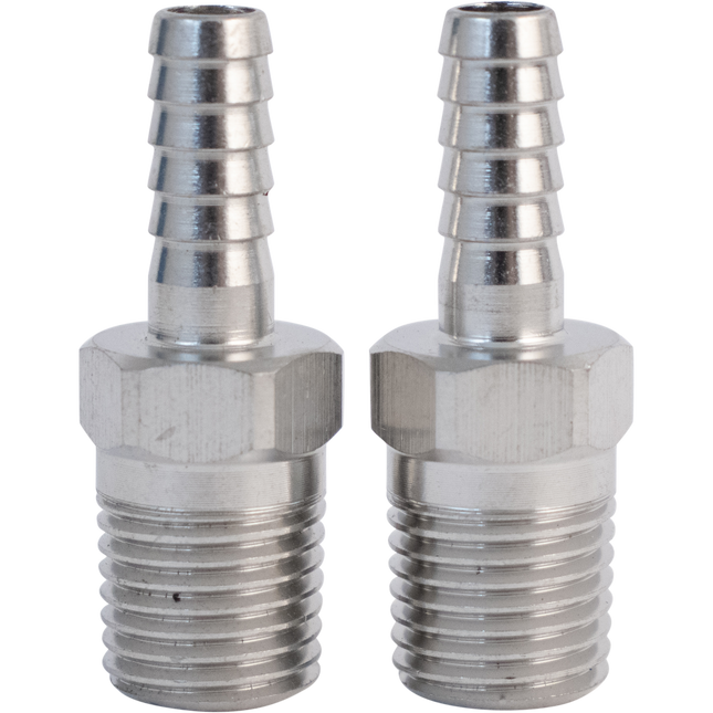 Komos - 1/4 in. NPT x 1/4 in. Barb - 2 Pack