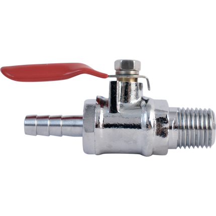 Komos - 1/4 in. NPT x 1/4 in. Barb - Ball Valve + Check Valve