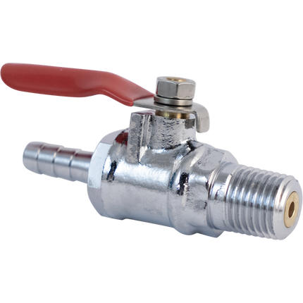 Komos - 1/4 in. NPT x 1/4 in. Barb - Ball Valve + Check Valve