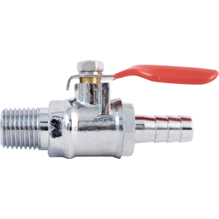 Komos - 1/4 in. NPT x 5/16 in. Barb - Ball Valve + Check Valve