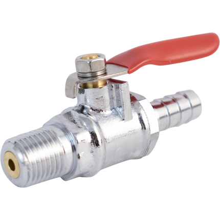 Komos - 1/4 in. NPT x 5/16 in. Barb - Ball Valve + Check Valve