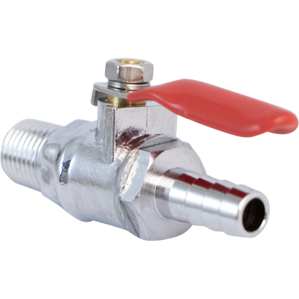 Komos - 1/4 in. NPT x 5/16 in. Barb - Ball Valve + Check Valve