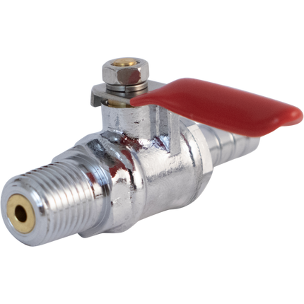 Komos - 1/4 in. NPT x 5/16 in. Barb - Ball Valve + Check Valve