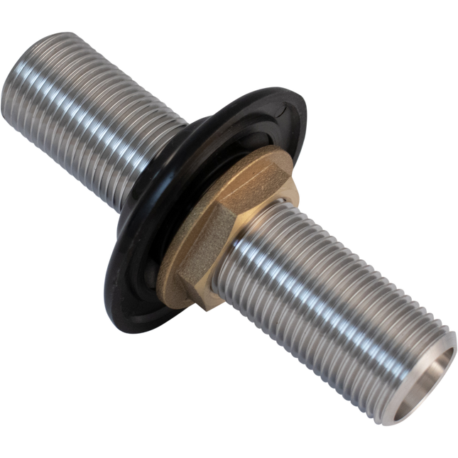 Komos - 100 mm All Thread Shank w/ Black Plastic Collar and 5/8 in. Nut