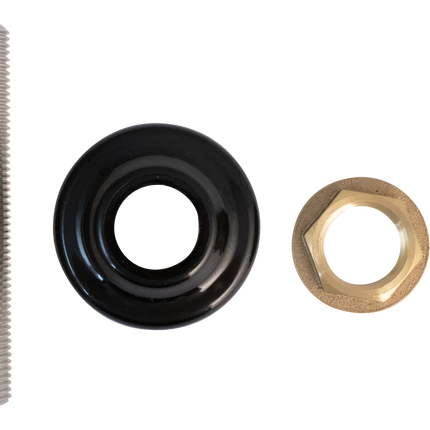 Komos - 100 mm All Thread Shank w/ Black Plastic Collar and 5/8 in. Nut