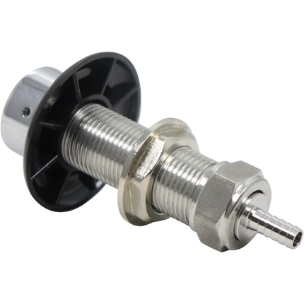 Komos - Beer Faucet Shank - 3-1/8 in. Stainless with Nut & Nipple