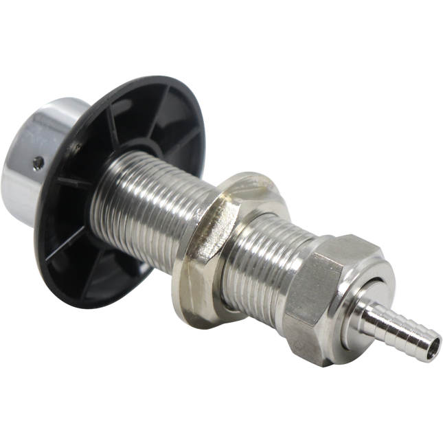 Komos - Beer Faucet Shank - 3-1/8 in. Stainless with Nut & Nipple