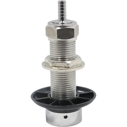Komos - Beer Faucet Shank - 3-1/8 in. Stainless with Nut & Nipple