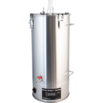 Temp Twister Stainless Steel Lid with Thermowell Port for 35L Bucket Buddy