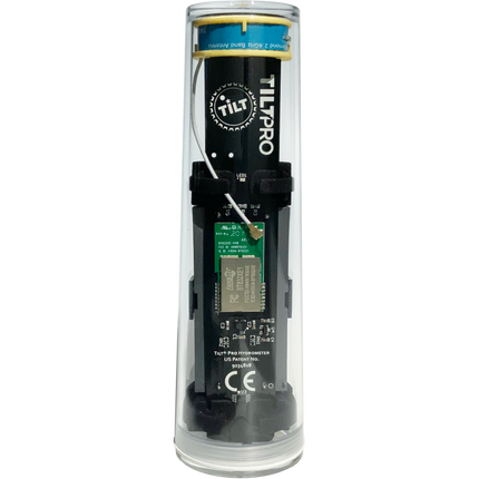 Tilt Pro Hydrometer and Thermometer - Yellow